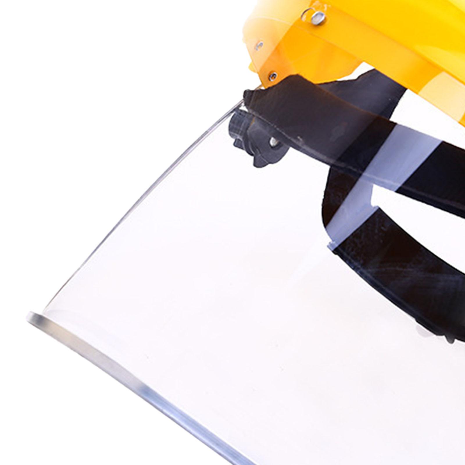 DIY Replacement Face Shield and Bracket for Full Brim Hard Hats Universal Trimming Garden Logging Protector PVC Visor Accessory