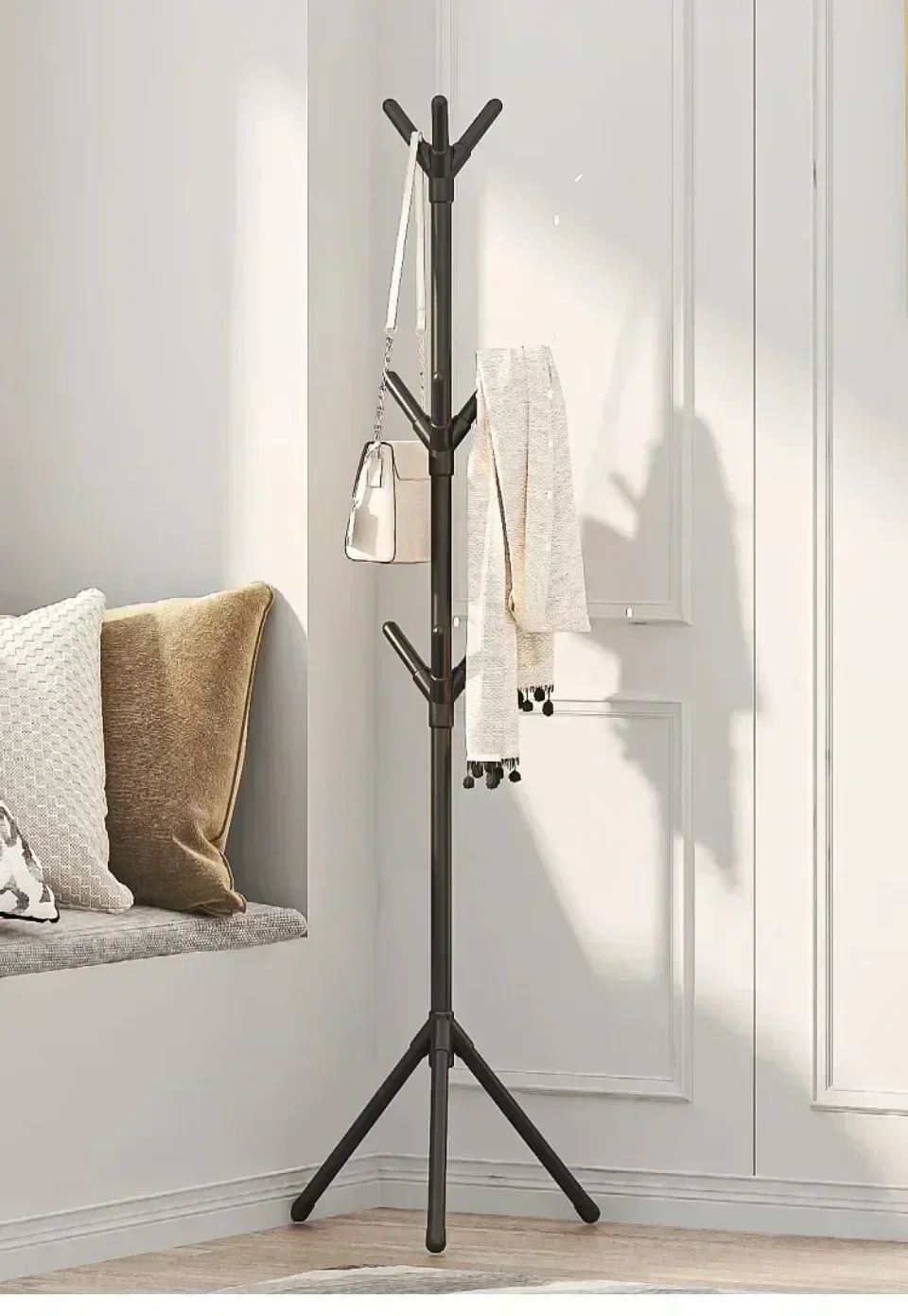 Simple modern clothes rack floor coat rack office living room bedroom vertical clothes rack