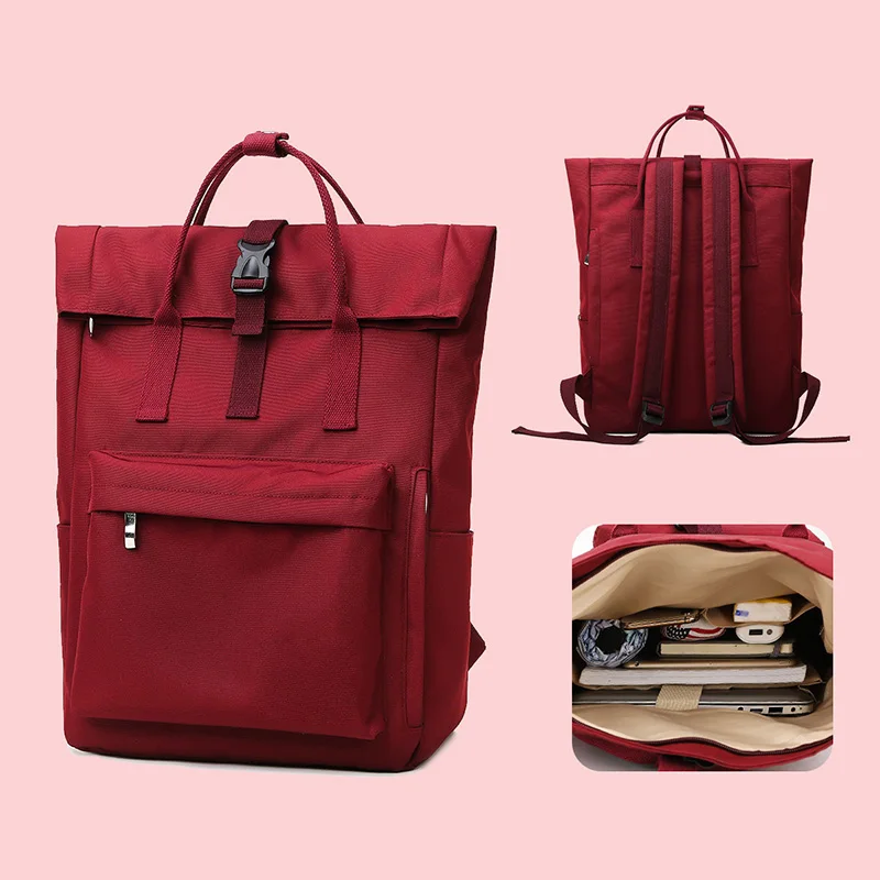 Mochila escolar para estudiantes universitarios, mochila de gran capacidad, novedad de 2024, bolso para ordenador portátil de 14 pulgadas, mochila para niñas