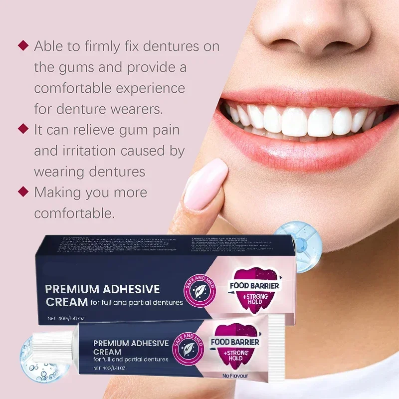 Denture Fixing Adhesive Improve The Comfort Of Denture Wear Prevent Denture Loosen Thermoplastic Adhesive Falseteeth Solid Glue