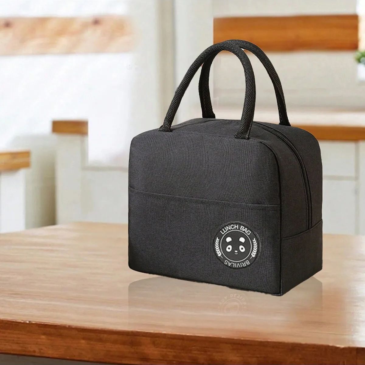 1 borsa termica per il pranzo, borsa per il pranzo portatile per studenti addensata