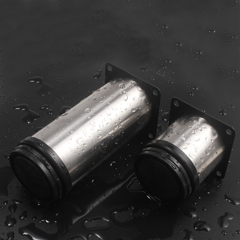 1 Uds. Pie de gabinete ajustable de acero inoxidable, pie de gabinete de tubo redondo, pie de sofá, muebles, pie de mesa, pie de soporte