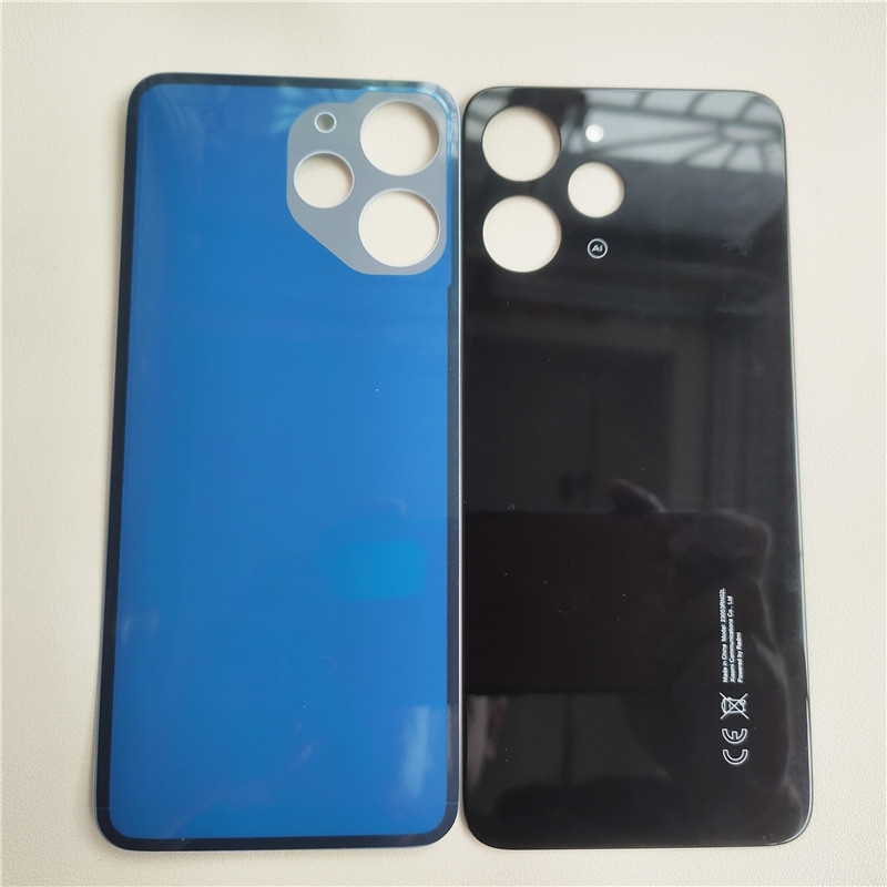 Para Xiaomi Redmi 12 4G 23053RN02A cubierta trasera para batería funda carcasa para puerta trasera Panel de vidrio reemplazar para Redmi 12 cubierta de batería