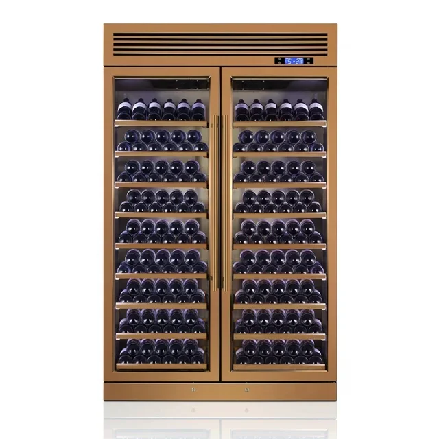 Weinkühlschrank, 200 Flaschen, vollständiger Weinkühlschrank aus Edelstahl 304, kommerziell