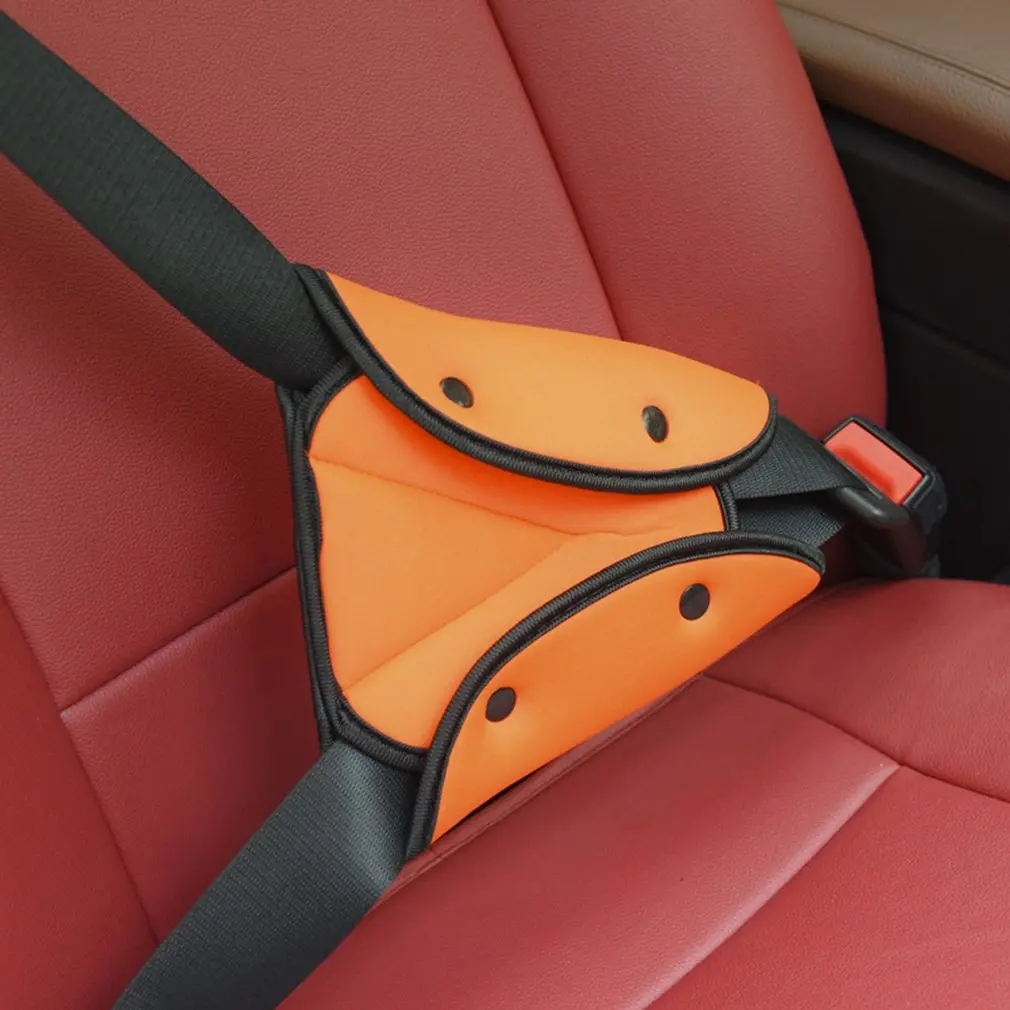 Novo triângulo cinto de segurança do carro clipe fivela universal titular cinto de segurança do carro criança crianças capa de assento de carro proteger ajustador do bebê