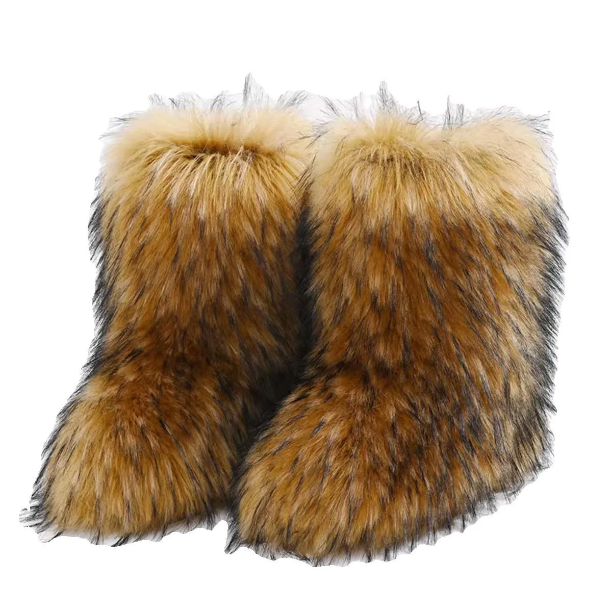 Y2k crianças botas de inverno sapatos nova pele do falso da criança da menina botas moda colorida pele crianças tornozelo botas de neve sapatos quentes meninas