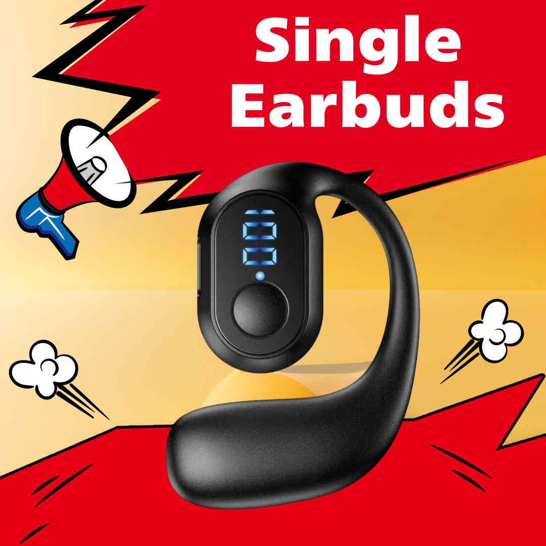 Ohrbügel Drahtlose Kopfhörer Bluetooth 5.3 Mini Freisprecheinrichtung Wasserdicht Sport Musik Headset Einzelne Ohrhörer OWS Kopfhörer HiFi Musik