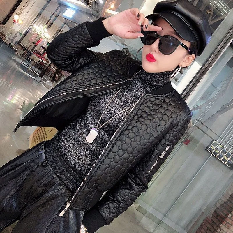 2024 herbst Neue frauen Leder Mantel Oansatz Langarm Kurze Oberbekleidung Schlank Motorrad Jacke PU Leder Weibliche