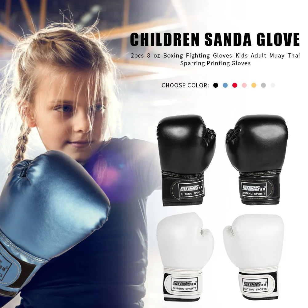 Luvas de boxe de crianças de 3 a 12 anos