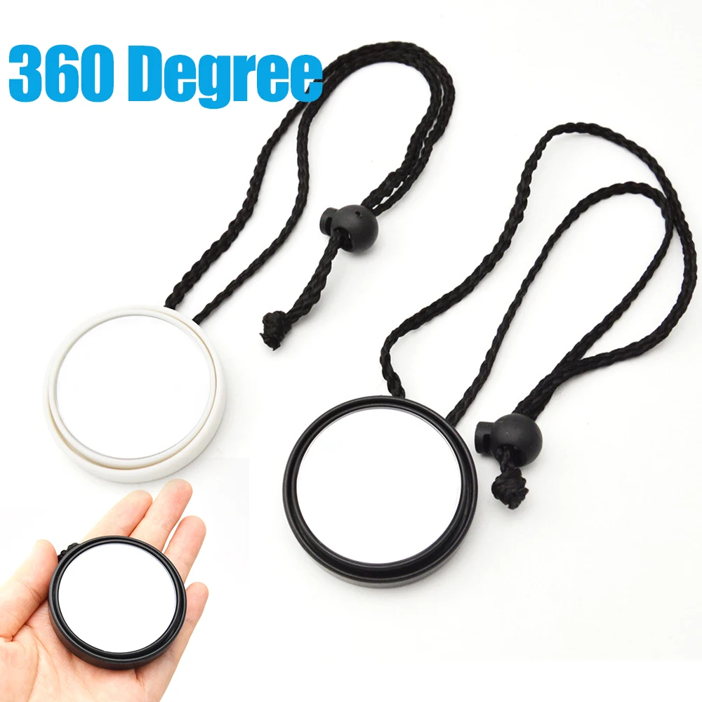Espejo retrovisor ajustable de 360 grados para buceo, con cuerda de cordón, equipo de buceo, accesorios de seguridad para natación