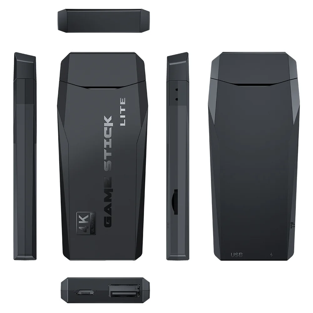 Tragbare Videospielkonsole, 4K, 2,4 G, kabellose Steuerung, kabellose Retro-Klassiker-Videospielkonsole, inklusive 10.000 Spielen