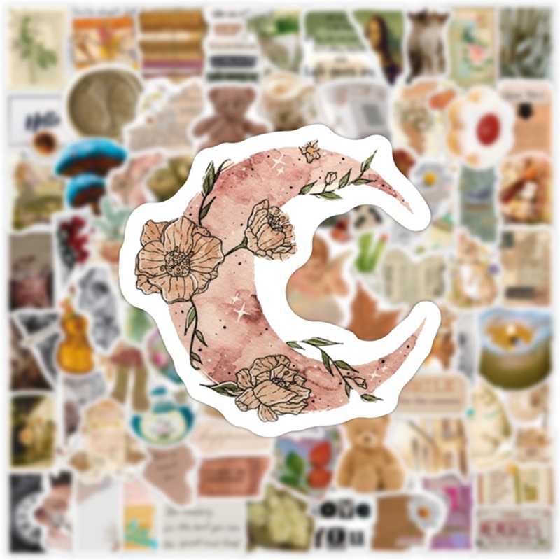 10/30/50/100PCS Art Life สติกเกอร์การ์ตูนความงาม PVC ตกแต่งเด็กเครื่องเขียน Scrapbooking อุปกรณ์โรงเรียนสําหรับเด็ก