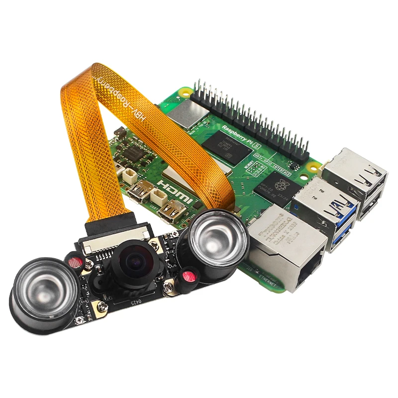 Веб-камера Raspberry Pi 5 8 Мп IMX219 с датчиком и интерфейсом CSI, 77 °, 130 °, 160 °, 200 °, для Raspberry Pi 5 Zero W, 2 Вт