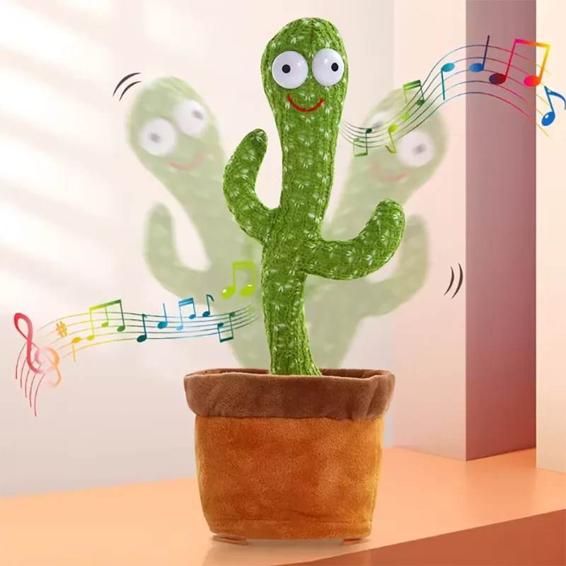 1pc giocattolo di peluche elettronico decorazione della casa per bambini regali di Natale che ballano giocattoli di cactus parlanti per neonati e ragazze