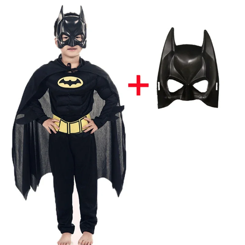 Batboy Bat Man Black Smile Hero Cosplay Costume Tenues, Bat Man Bam Comic Tim Masade Evening