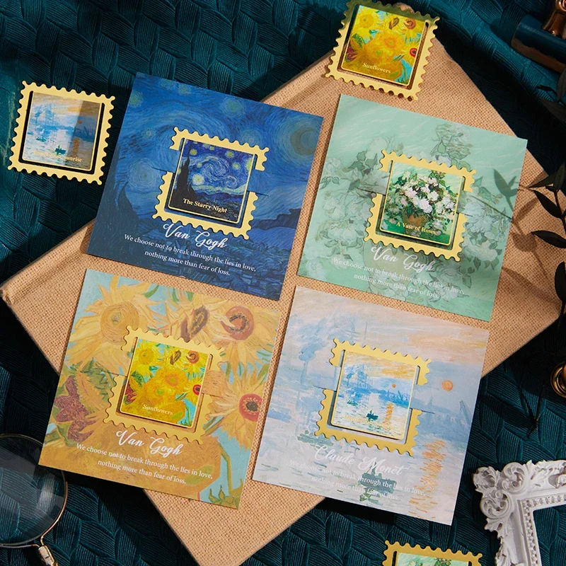 Marcapáginas de Metal dorado con pintura Vintage, forma de borde ondulado cuadrado, regalos de agradecimiento para escritores, profesores, amigos, amantes de los libros, 1 ud.