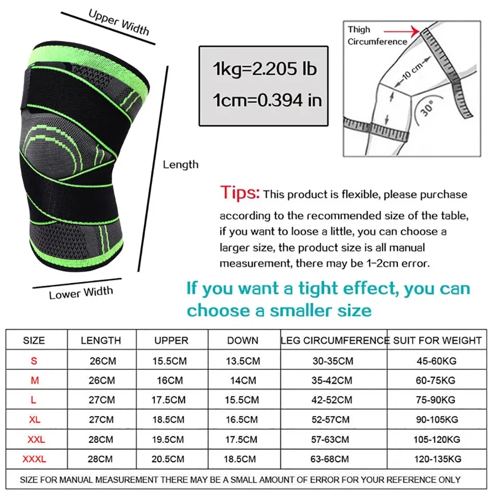 1 ชิ้นเข่า Pads Braces กีฬาสนับสนุน Kneepad ผู้ชายผู้หญิงสําหรับโรคข้ออักเสบข้อต่อ Protector ฟิตเนสการบีบอัด