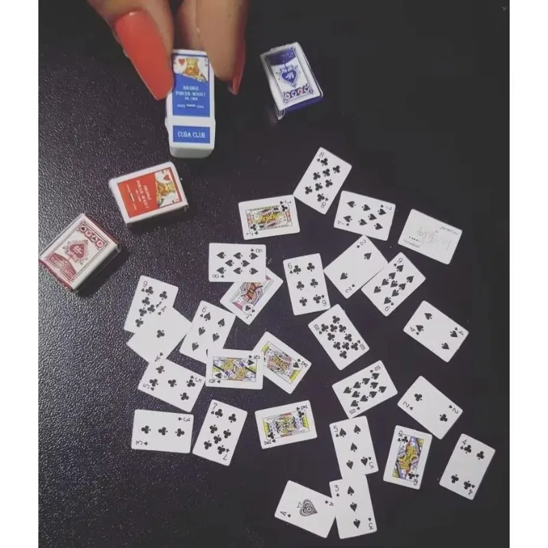108 Tờ Mini Dễ Thương 1:12 Nhà Búp Bê Lắp Ghép Mô Hình Thu Nhỏ Xi Trang Trí Nhà Thẻ Chơi Cho Búp Bê