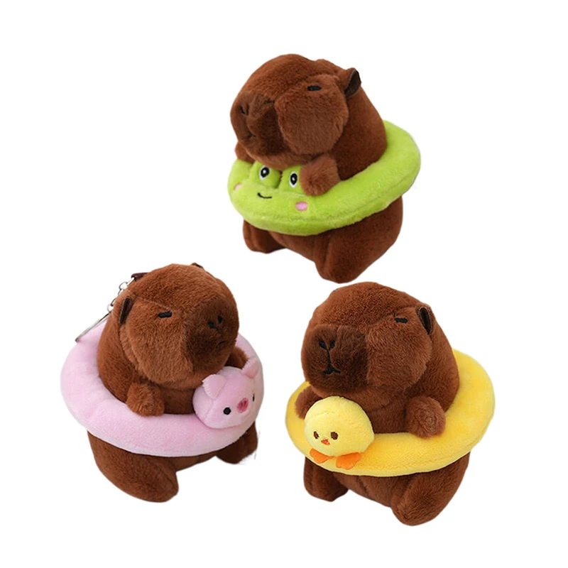 Nette Sommer Stil Capybara Anhänger Plüsch Spielzeug Puppe Tasche Hängende Ornamente Desktop Puppe Ornamente Auto Anhänger Nette Kapila Puppe