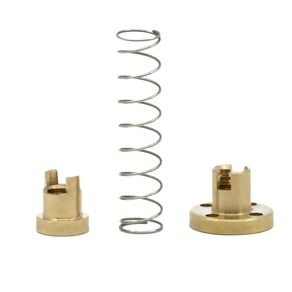 2 pezzi T8 anti-gioco vite di piombo in ottone dado a molla eliminazione gap passo 2mm piombo 2mm/4mm/8mm per parti della stampante 3D CNC