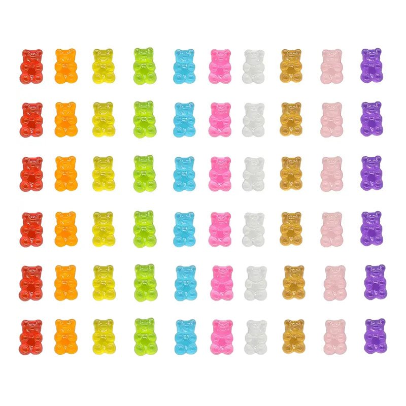 10/20pcs Glow-in-the-Dark Cute Bear Shoe Charms - Luminous DIY Shoe Decoration Accessories for Clogs