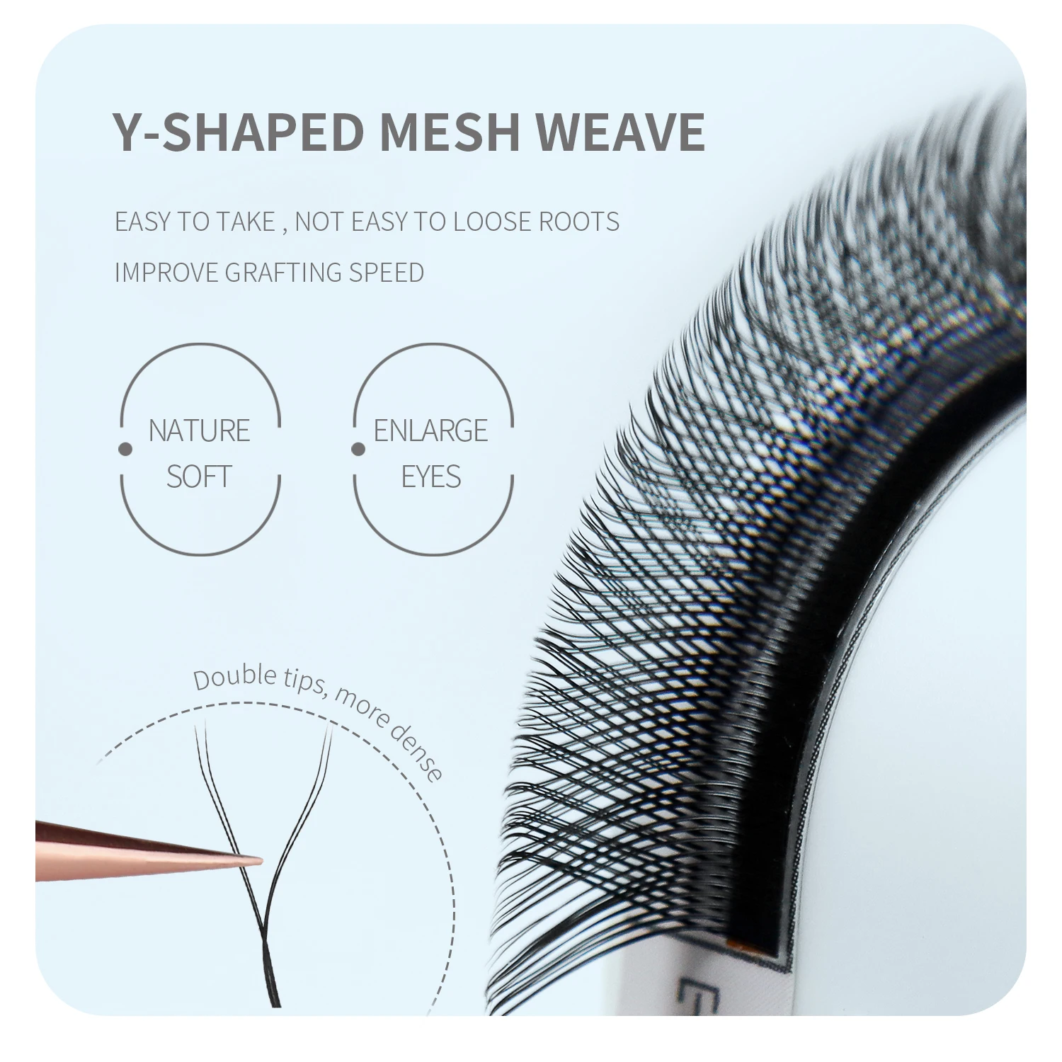 ANNAFRIS Premade Volume Fan YY 3D 4D 5D W-Shaped Lash Automatic Flowering W Lashes Extension Natural Soft Full Dense Mink Lash