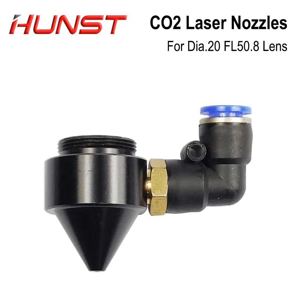 Boquilla de aire láser HUNST para lente FL50.8mm de diámetro 20mm, para cabezal láser en máquina de corte y grabado de CO2