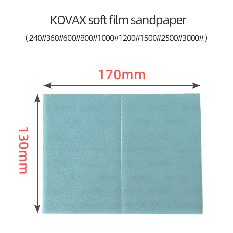 Original KOVAX ญี่ปุ่นแห้งบดขัดกระดาษทราย Ultra-Fine Soft ฟิล์มขัดสีสเปรย์รถเปียโนขัด