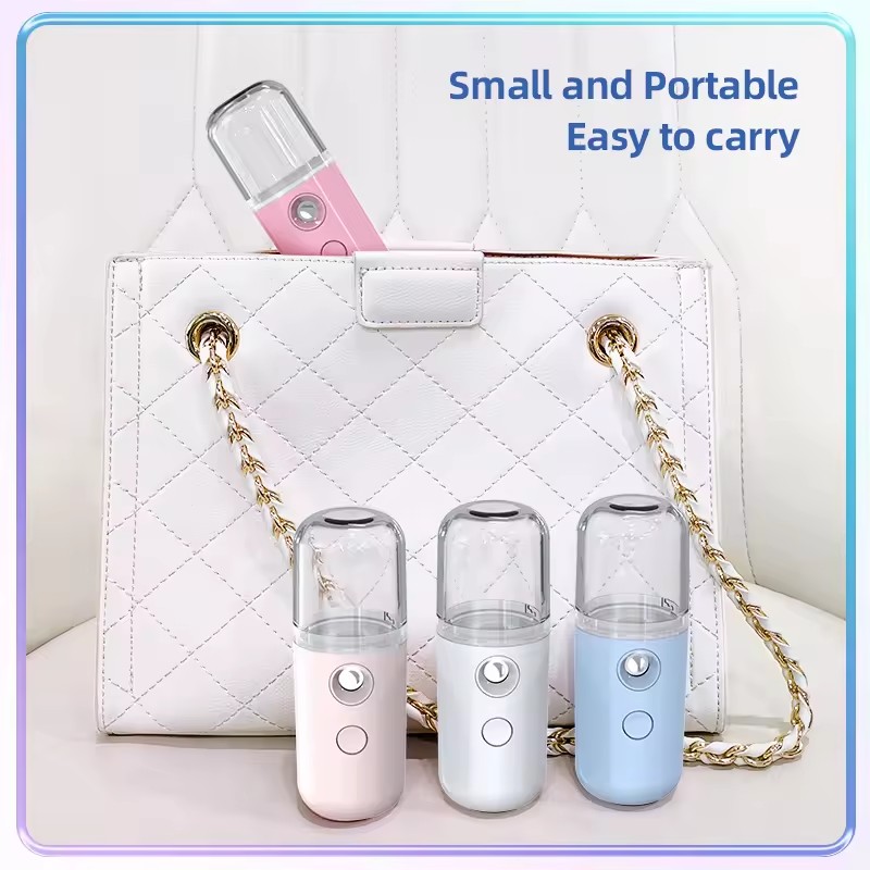 Face Hydrat Sprayer Mini Nano Facial Sprayer Portable Rechargeable Small Steamer Wireless Nano Personal Face Hydrat Sprayer