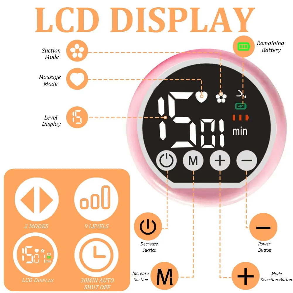 Tragbare Milchpumpe, elektrisch, intelligent, integriert, hohe Saugmilchpumpe, Muttermilch, nach der Geburt, tragbar, schmerzlos, geräuschlos