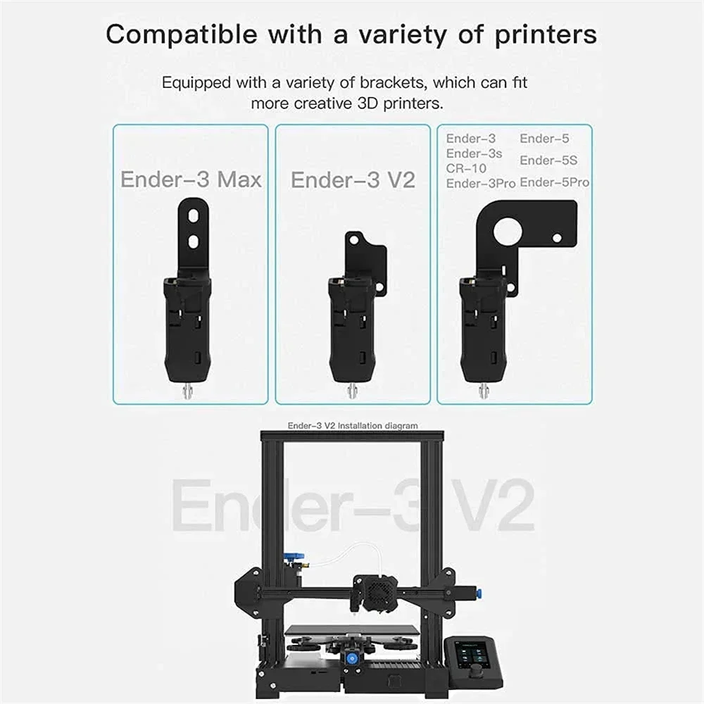 CREALITY CR Touch Sensor 3D Drucker Teile 32bit Auto Leveling Kit Halterung Platte für Ender-3/Ender-3 V2/Ender-3 Pro/Ender 5/CR 10