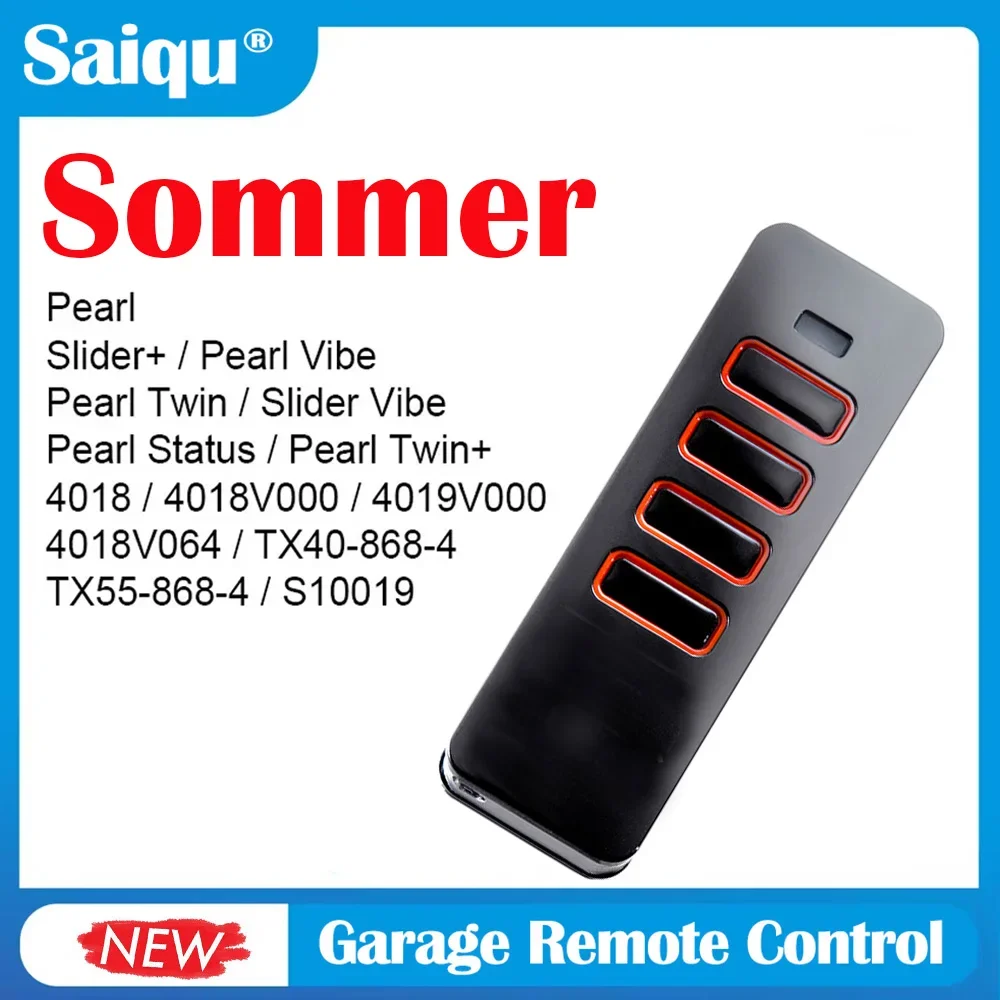 SOMMER Control remoto 868MHz Pearl Vibe Twin Status TX55-868-4 TRX55-868-4 4018V000 4019V000 abridor de puerta de garaje