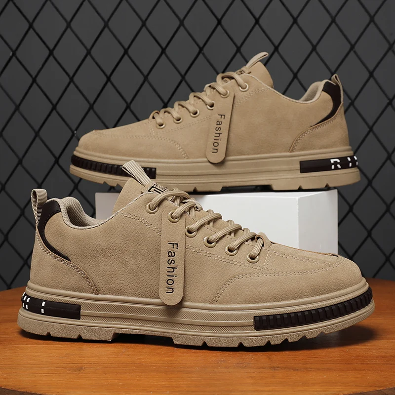 Herren Freizeitschuhe Vier Jahreszeiten neue weiche Sohle rutschfeste Outdoor-Arbeitsschuhe flache Schuhe Mode Komfort Jugend Joker Wanderschuhe