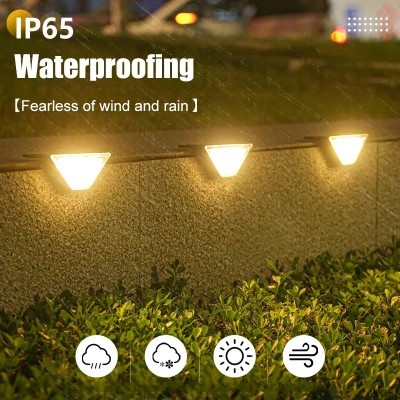Solar Treppen lichter Solar Stufen licht Outdoor Anti-Diebstahl wasserdicht IP67 Dekor für Garten treppen deck Veranda und Terrasse