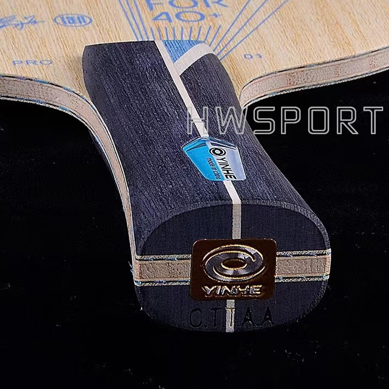 YINHE PRO 01 Tischtennisschläger, außen, blaue ALC-Faser, ultra-Offensiv-Ping-Pong-Klinge mit Originalverpackung