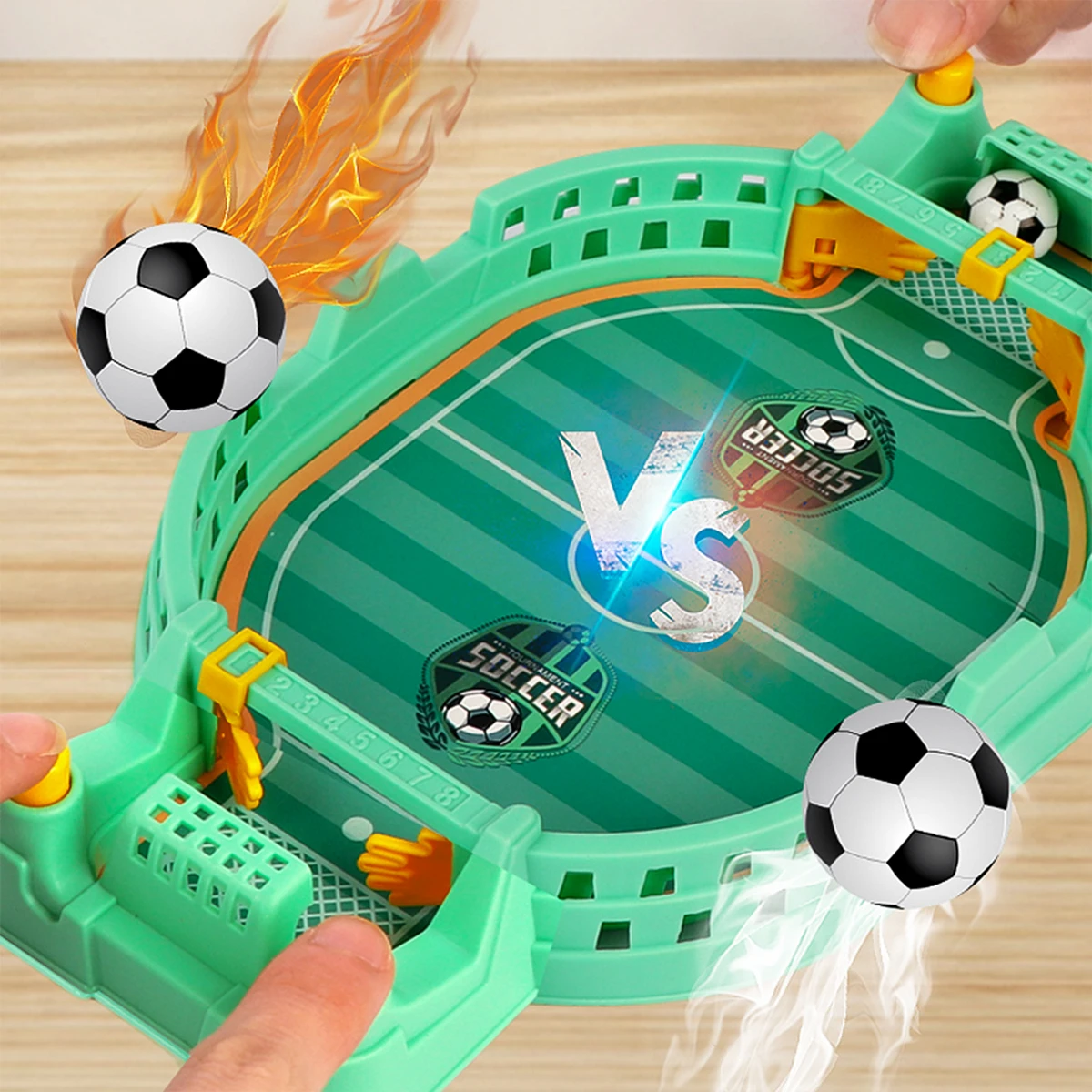 Voetbaltafel Mini-tafelblad interactief spel, voetbaltafelbladen Competitie Sportspellen Desktop Katapultspeelgoed voor familiespel