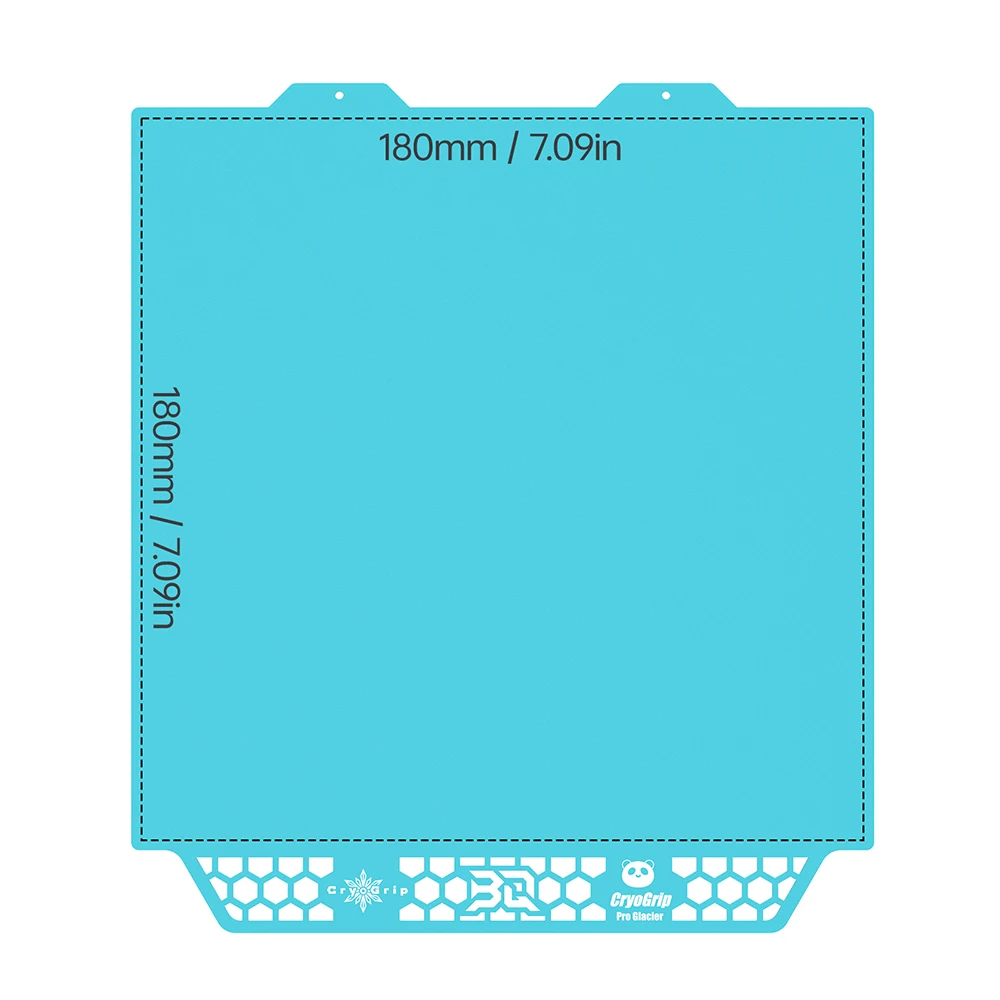BIQU Panda Build Plate CryoGrip Pro Coating No Clog Spring Steel Double-sided for BambuLab Voron Kobra Adventurer 5M 3D Printer