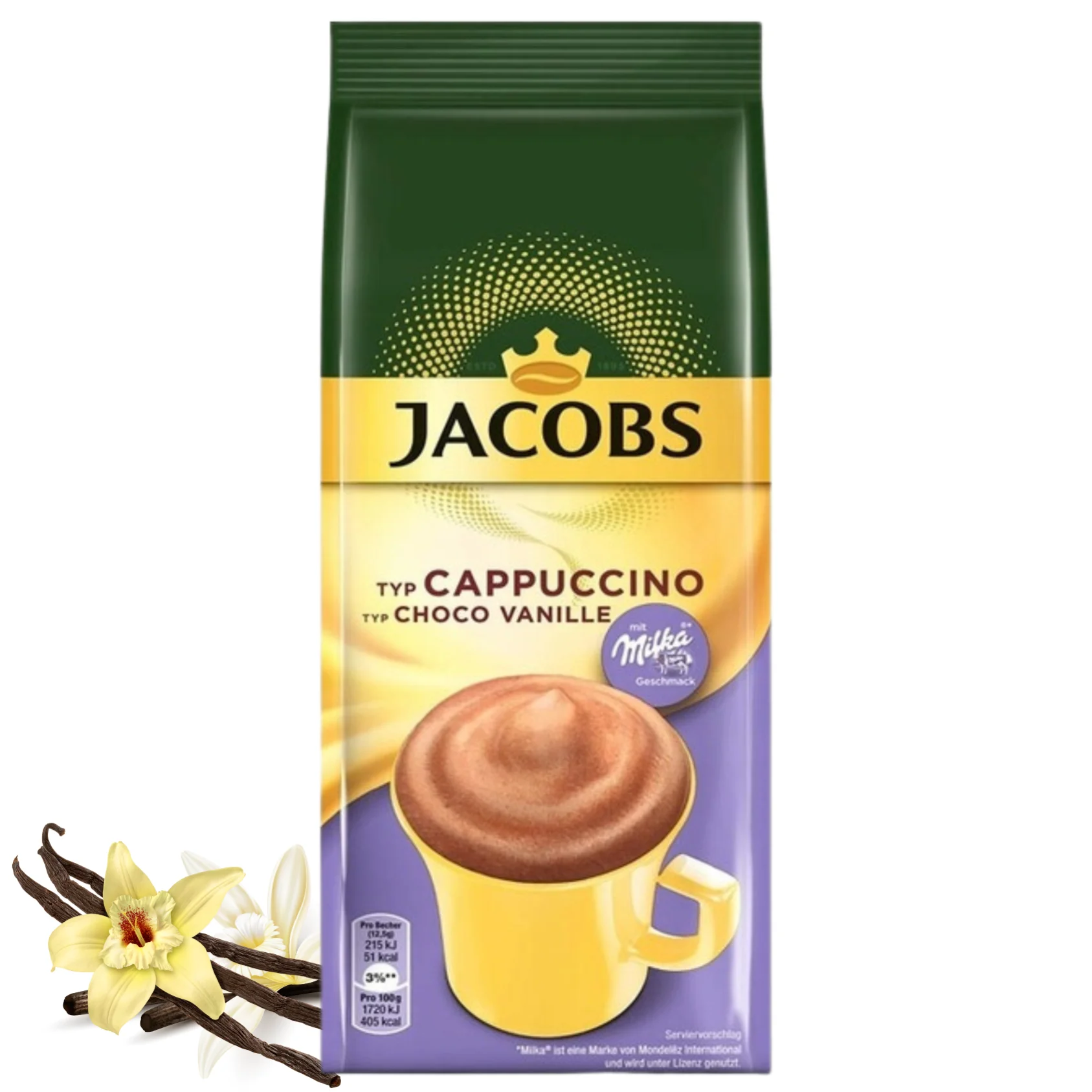 Jacobs Milka Cappuccino Vanilla Waniliowe 500g