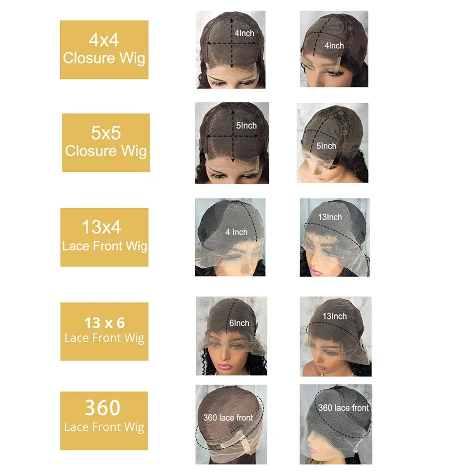 흑인 여성용 레이스 클로저 가발, 브라질 13x4 레이스 프론트 가발, 13x6 Hd 스트레이트 레이스 프론트 인모 가발, 30, 40 인치, 5x5, 4x4