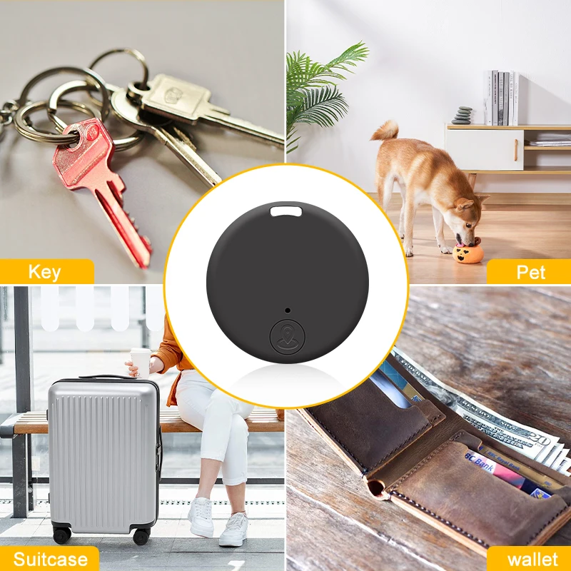 Mini GPS Tracker Apparaat Anti-verloren Herinnering Voor Huisdier Kinderen Tas Sleutel Portemonnee Smart Bluetooth Aangesloten IOS/Android App Finder Locator
