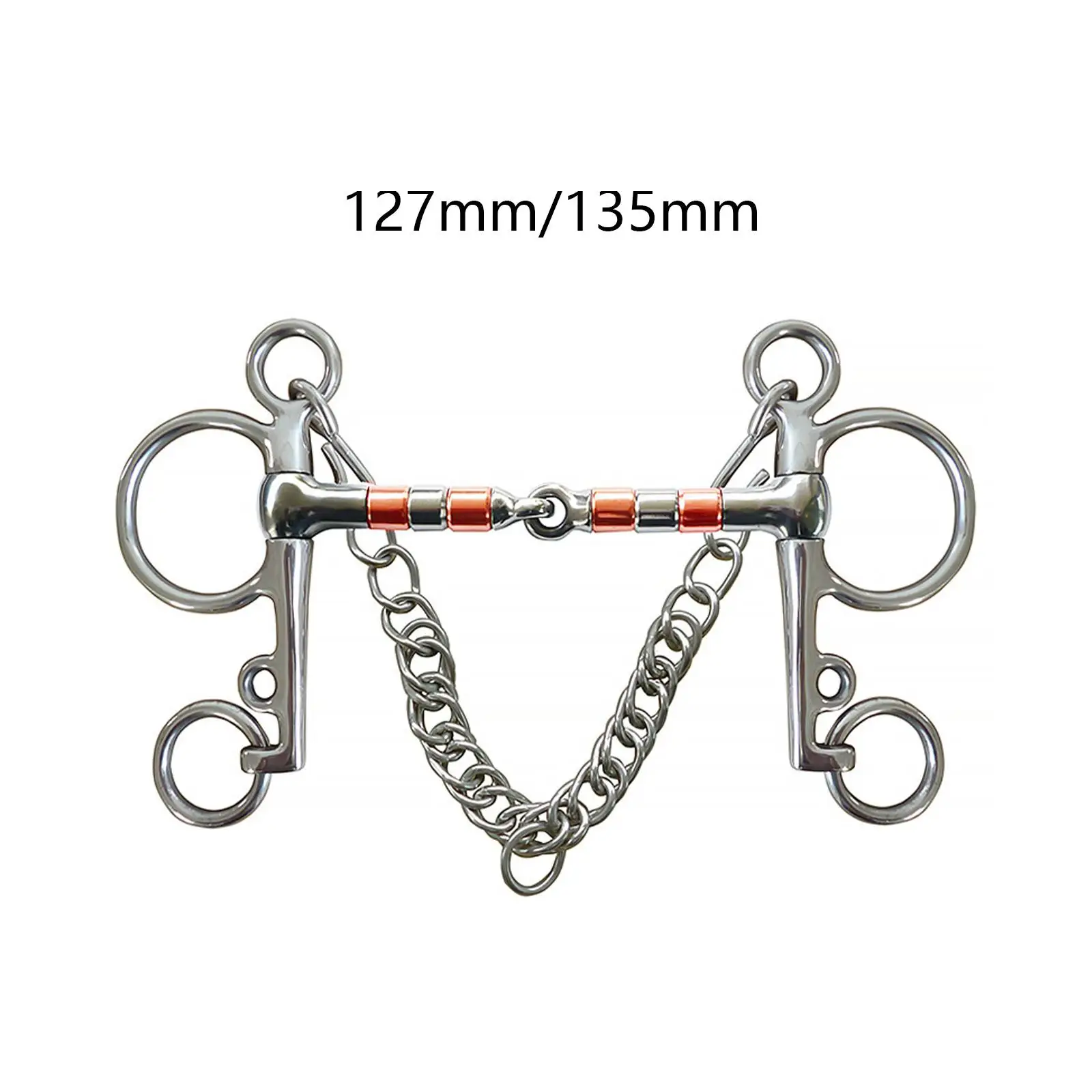 Pferd Bit Training Reitsport Ausrüstung Pferd Kauen Bit mit Bordstein Kette Pferd Training Ausrüstung Allzweck Pferd Tröffel Bit
