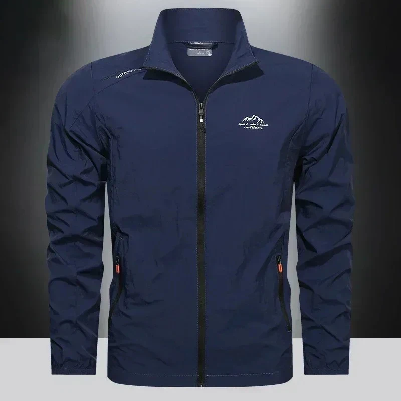 UPF100+ Men Summer Windbreaker Zip Pockets Uv Sun Protection Jackets Breathable Ultra-light Clothes Outdoor Skin Thin Coats Camp