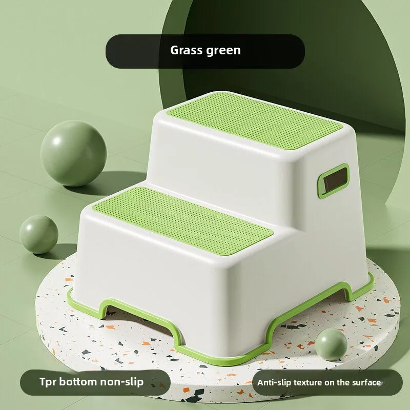 Taburete de lavabo para niños, taburete de mano para lavado de bebés, cepillo para lavar los dientes, taburete para pies de inodoro