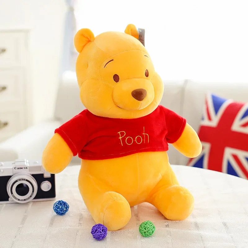 25-45cm Disney Kubuś Puchatek Pluszowe zabawki Miękkie wypchane Kawaii Anime Elf Doll Cartoon Pooh Bear Pluszowa lalka Prezent urodzinowy dla chłopców