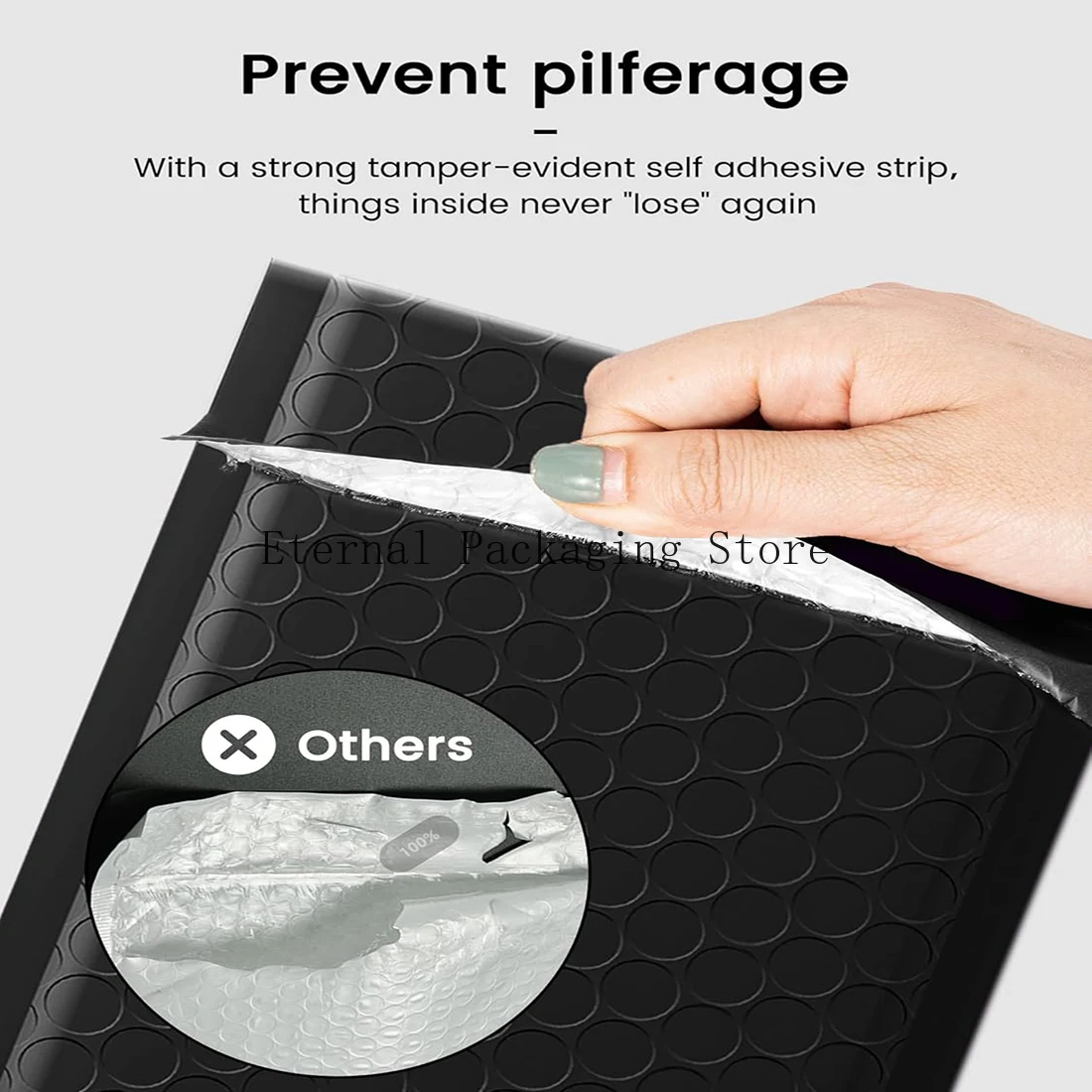 100 Stuks Zwarte Bubble Verzending Verpakking Envelop Mailing Enveloppen Mailer Envelop voor Verzending Self Seal Bubble Mailer Verpakking