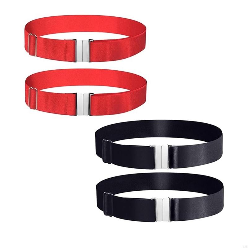 Arnés liga pierna elástica ajustable con metal muslo hebeado.