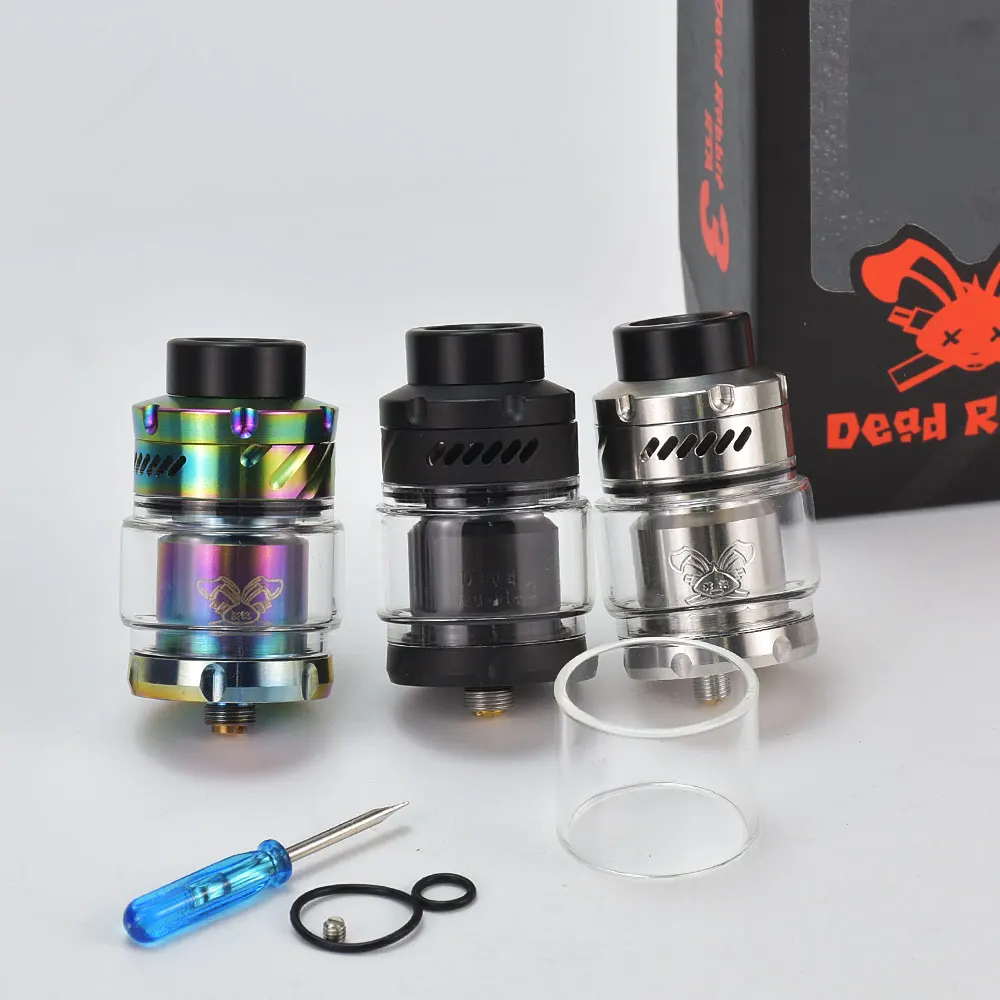 Atomizador Dead Rabbit 3 RTA de 25mm, tanque de cigarrillo electrónico reconstruible, 316ss, 3,5 ml/5,5 ml, doble bobina, vs kylin v3 rta Blaze Solo RTA