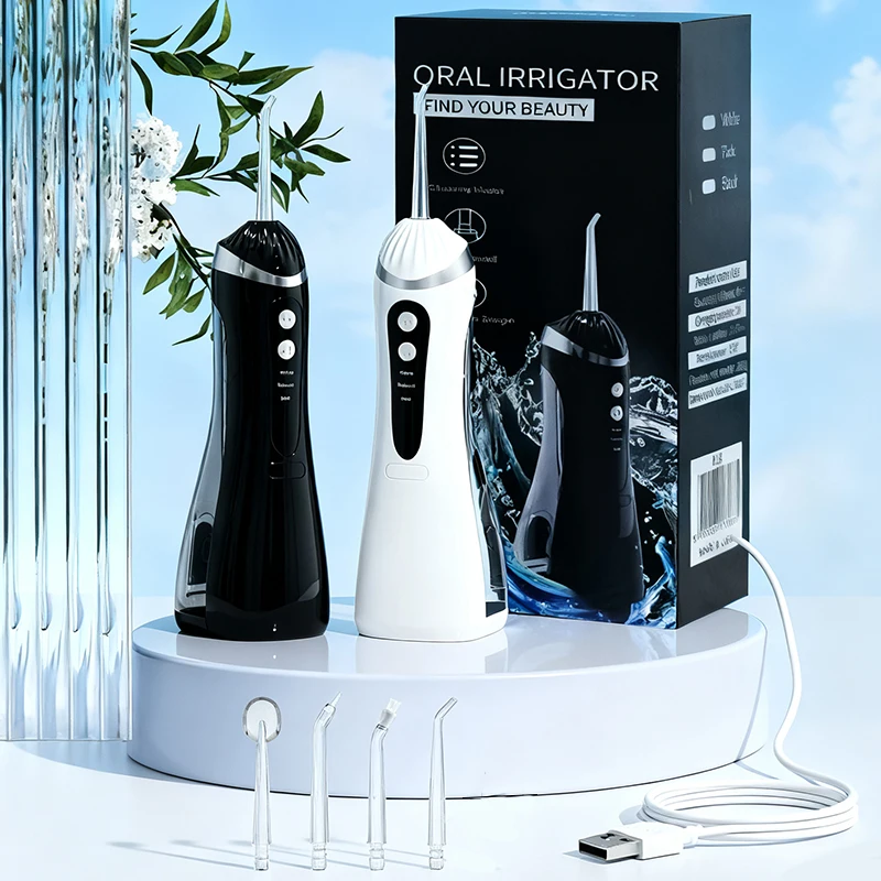 Dentes elétricos água flosser irrigador oral portátil recarregável limpador de dentes 3 modos de limpeza casa limpeza dental dentes