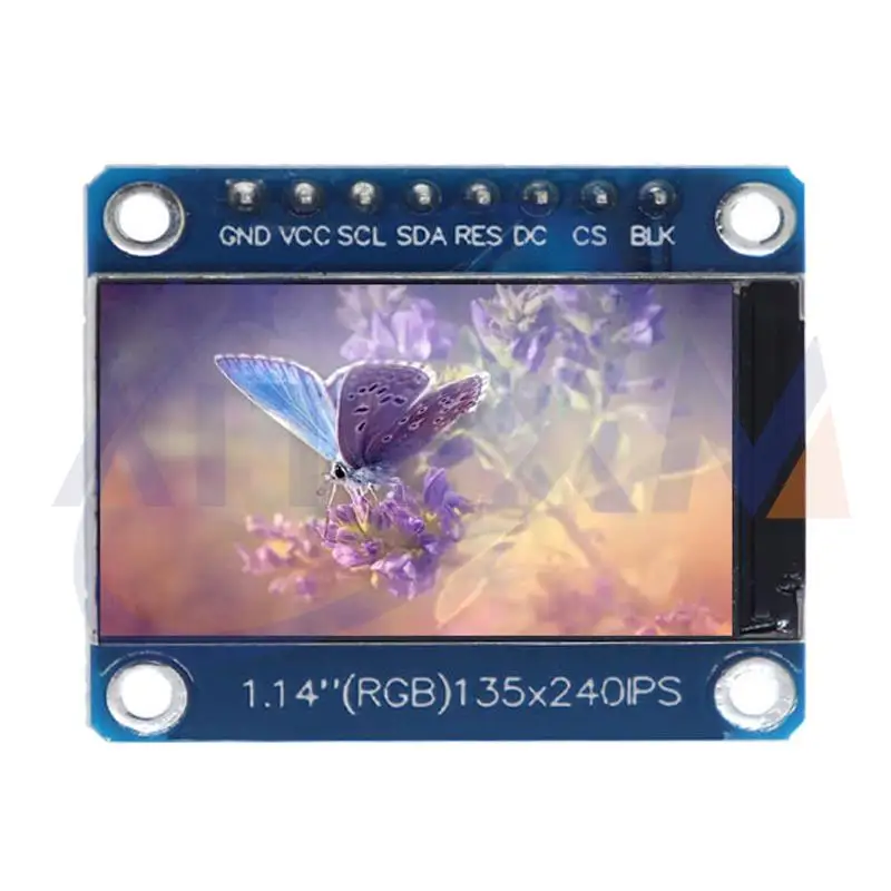 Aitexm 1.14 Polegada ips módulo de exibição oled tela lcd 135*240 rgb tft para arduino st7789 placa lcd spi cor cheia hd oled 8pin diy