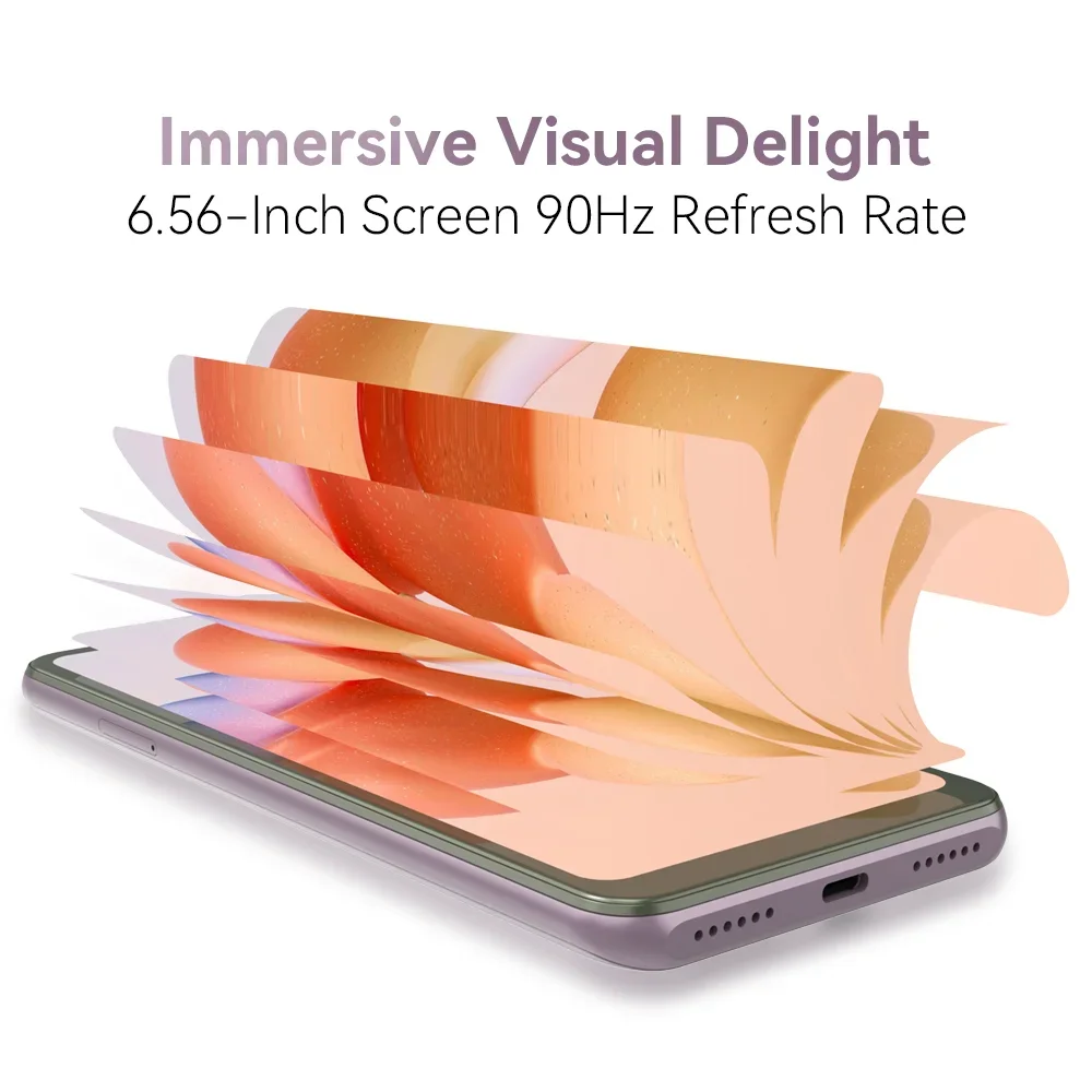 안드로이드 스마트폰 Cubot A10, 12GB RAM(4GB+8GB), 128GB ROM, 옥타 코어, 6.56인치 90Hz 화면, 5100mAh, 48MP, 5G WiFi, 4G 전화